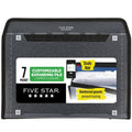 Customizable 7-Pocket Expanding File Folder - Black, Letter Size, Durable Zipper Closure