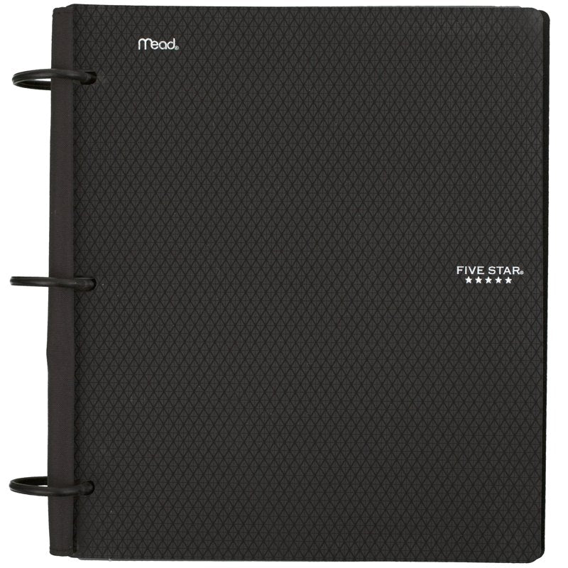 5-Star Flex 1.5-Inch Hybrid Notebook Binder with Rings, Black