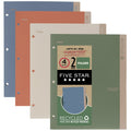 Recycled 2-Pocket Folder 4 Pack - Durable Plastic Office Organization