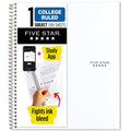 1 Subject College Ruled Notebook with Study App, 8.5x11 Water-Resistant Cover