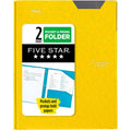 Stay-Put Plastic and Prong Folder for School, Water-Resistant Organizer