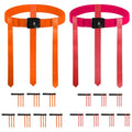 Flag Football Belts Set for 14 Players with 42 Flags - Adjustable, Easy Tear Away