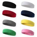 Sports Headbands 8 Pack Moisture Wicking Cotton Sweatbands for Running Yoga & Fitness