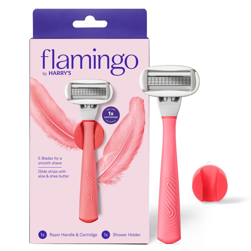 Women's Razor Shaving Set with 5-Blade Razor Handle and Cartridge