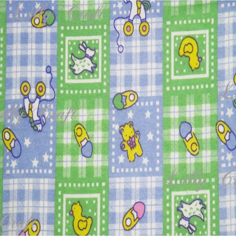 Soft Flannel Fabric by The Yard - 45 Inch Cotton Plaid Checks for Quilting & Baby Projects