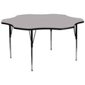 60-Inch Activity Table with Adjustable Legs - Multiple Colors Available