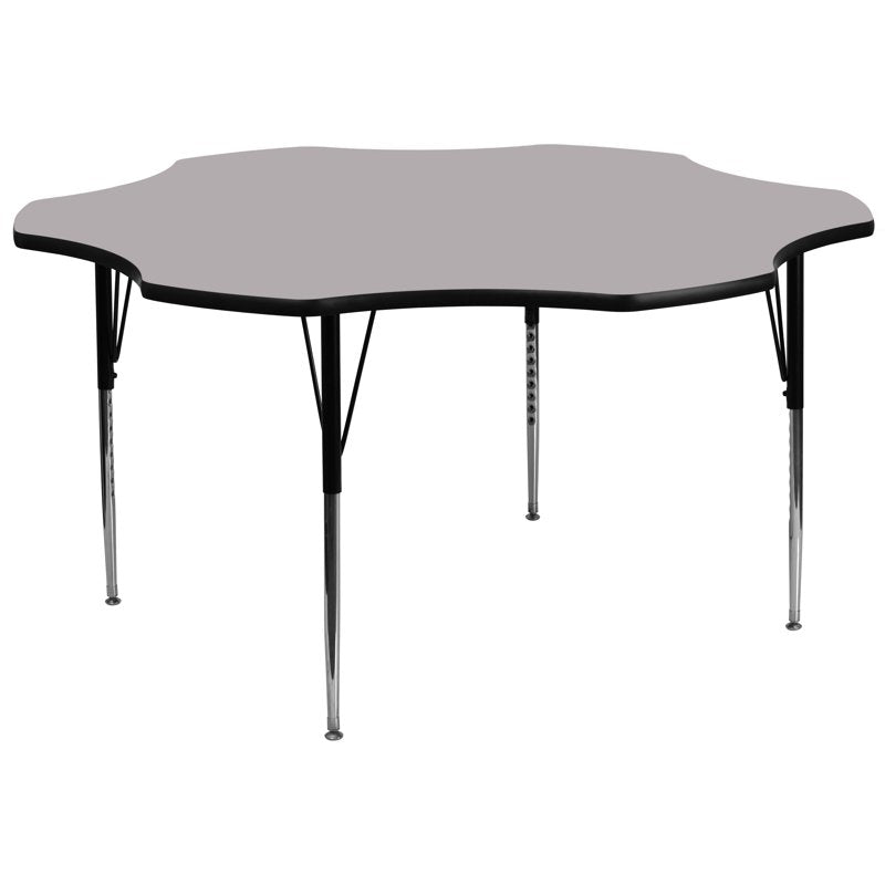 60-Inch Activity Table with Adjustable Legs - Multiple Colors Available