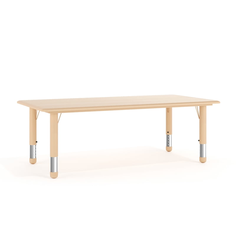 Kids Adjustable Activity Table for Learning and Play - Natural Finish