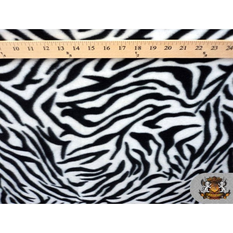 Fleece Animal Print Fabric - Zebra, Leopard & More - 58 Inch Wide, Sold by the Yard