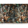 Deer Camo Fleece Fabric by the Yard - Hunting Camouflage Material
