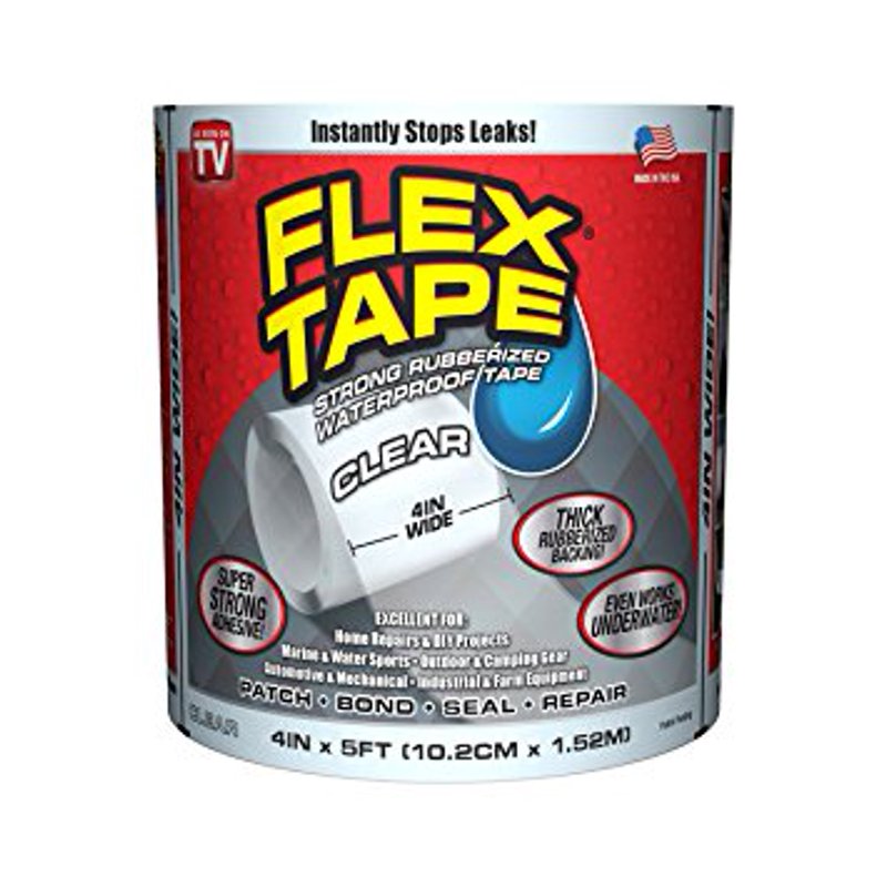 Clear Waterproof Repair Tape 4x5ft Pack - Heavy Duty Sealant for Patching & Bonding