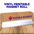 Heavy Duty Vinyl Magnet Sheeting Roll - 2x5 ft, 15 Mil, Printable, Weather-Resistant