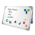 Magnetic Desktop Easel Set - Double-Sided Dry Erase Surface, 18x12 Inches