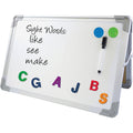 Magnetic Dry-Erase Desktop Easel 18 x 12 Inches White Aluminum Surface