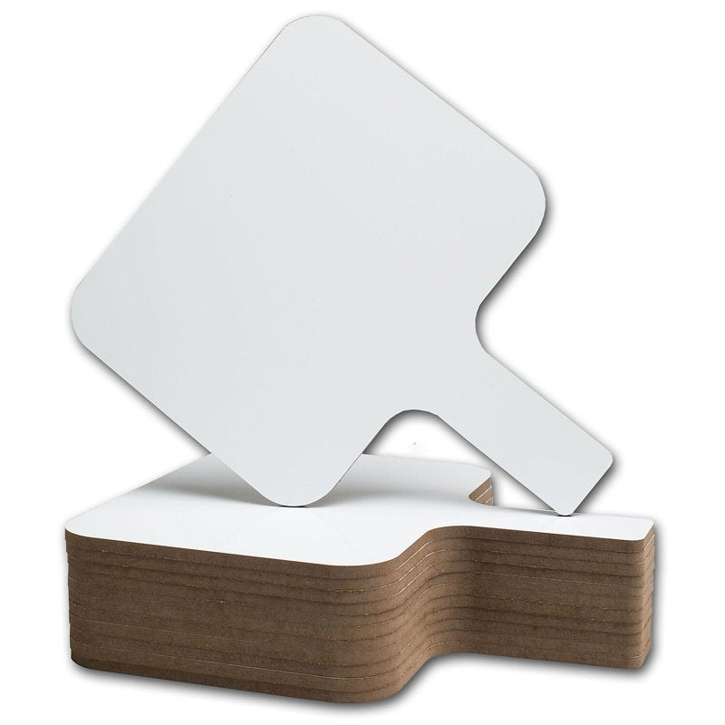 Rectangular Dry Erase Answer Paddle Set - 8 x 9.75 Inches, Pack of 12