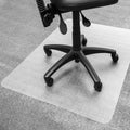 Floortex 36" x 48" Enhanced Polymer Chair Mat for Desks & Carpets - Clear