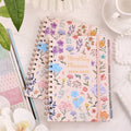 Floral Monthly Planner 2 Years A5 Hardcover Calendar Notebook with Tabs