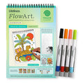 Guided Art Meditation Pad with Markers - Jungle Oasis Scene Set