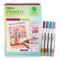 FlowArt Trace-to-Doodle Guided Art Activity Kit with Markers for Stress Relief & Home Décor