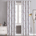 Blackout Curtains Heat Insulating Sun Blocker for Living Room & Bedroom - Purple, 51.9x84.2 Inches
