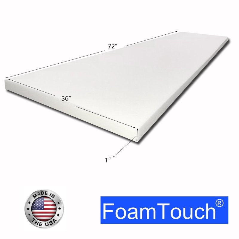 High Density Upholstery Foam Sheet - White, Multiple Sizes & Pack Options