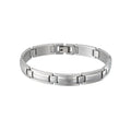 Men's White Stainless Steel Bracelet 8.5 Inch Modern Jewelry Gift