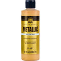 Metallic Acrylic Craft Paint - Gold Finish, 8 Fl Oz | DIY Art Supplies