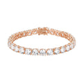 Cubic Zirconia Tennis Bracelet in 14K Rose Gold Over Sterling Silver 7.25in