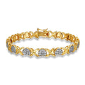 Diamond Accent Heart Bracelet in 18k Gold over Sterling Silver - Romantic Jewelry for Women