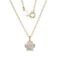 Diamond Accent Paw Pendant Necklace - Silver Plated Bronze 18" Chain