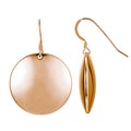 Sterling Silver Rose Gold Dangle Earrings for Women - Modern & Elegant Jewelry