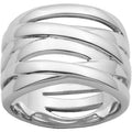 Sterling Silver Criss Cross Ring for Women, Size 8 - Elegant Jewelry Gift