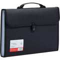 Fostbeen Legal Size 13-Pocket Accordion File Organizer - Expanding File Folder with Handle (Variation: Black-2)