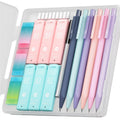 Pastel Mechanical Pencils Set with Lead & Erasers - 6 or 12 Pack for Drawing & Writing
