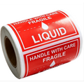 Liquid Handle with Care Warning Stickers 2x3 Inch 300 Labels for Shipping & Mailing