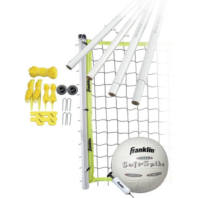 Advanced Volleyball Set with Net, Ball & Adjustable Poles - Training Equipment