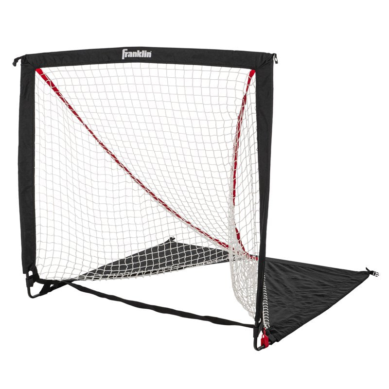 Kids Portable Lacrosse Goal 4x4 Feet - Backyard Practice Net for Youth Training
