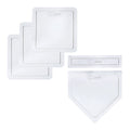 5-Piece Rubber Baseball Base Set for Softball Kickball & T-Ball | Portable & Durable