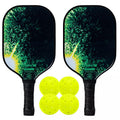 Pickleball Paddle Set with Carbon Fiber Paddles & X-40 Balls – 2 Player
