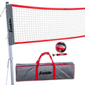Outdoor Volleyball Set with Net, Pole, Ball, Pump & Carry Bag - Family Yard Game