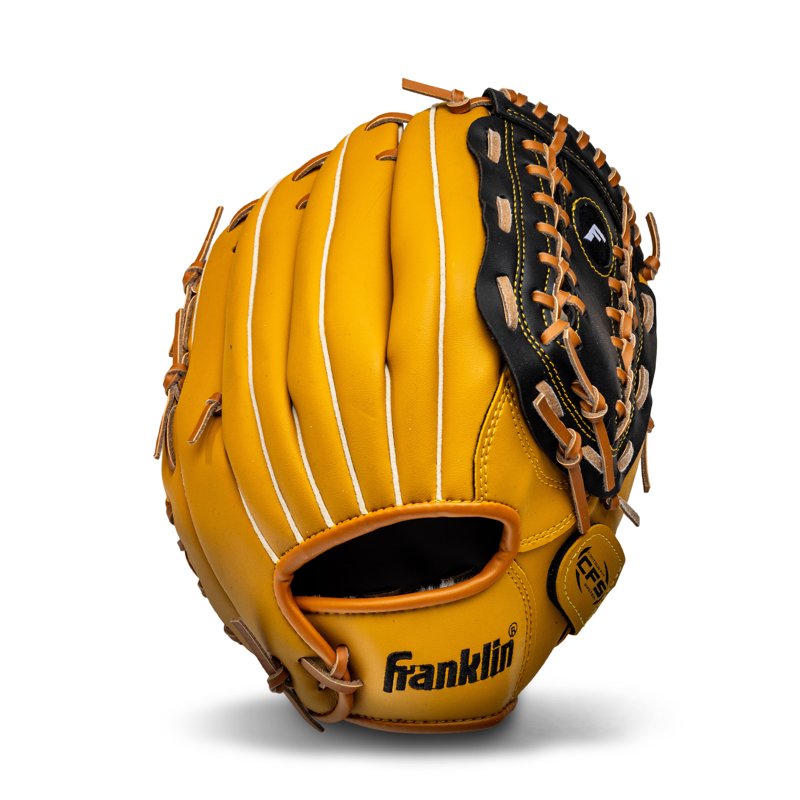 Baseball Softball Glove 12 Inch Fielding Mitt with Adjustable Fit & Durable Synthetic Leather