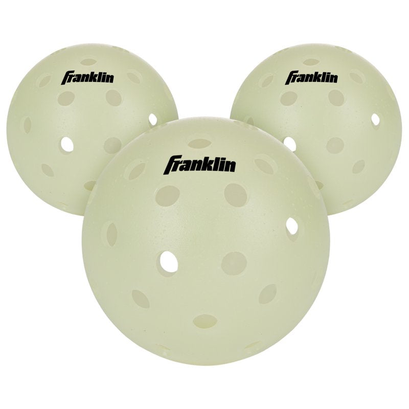 Glow in the Dark Outdoor Pickleballs (3 Pack) – Franklin Sports
