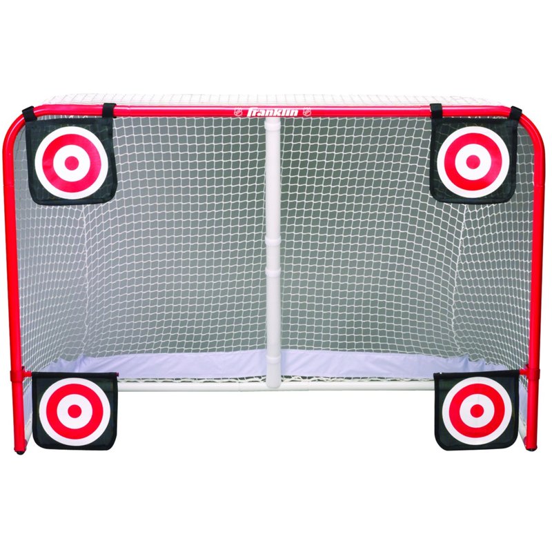 Hockey Shooting Targets Set with Self-Stick Straps and Steel Frame