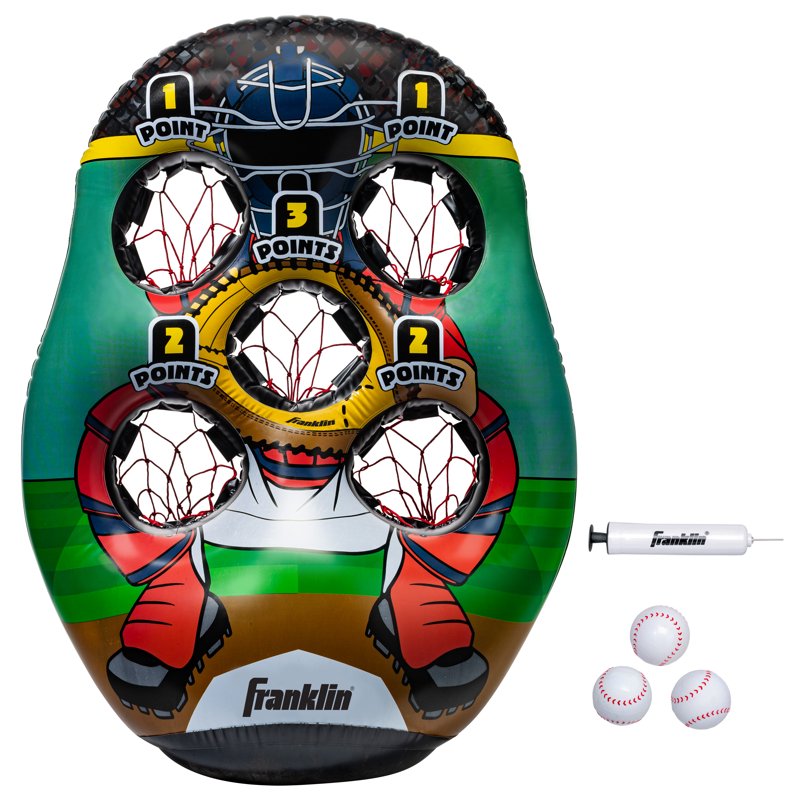 Franklin Sports Inflatable Five-Hole Baseball Target - Baseball