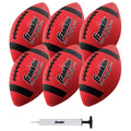 Junior Rubber Football 6-Pack with Pump - Kids Outdoor Play
