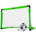 Franklin Sports Kids Mini Soccer Goal Set - Green/Black with Ball & Pump