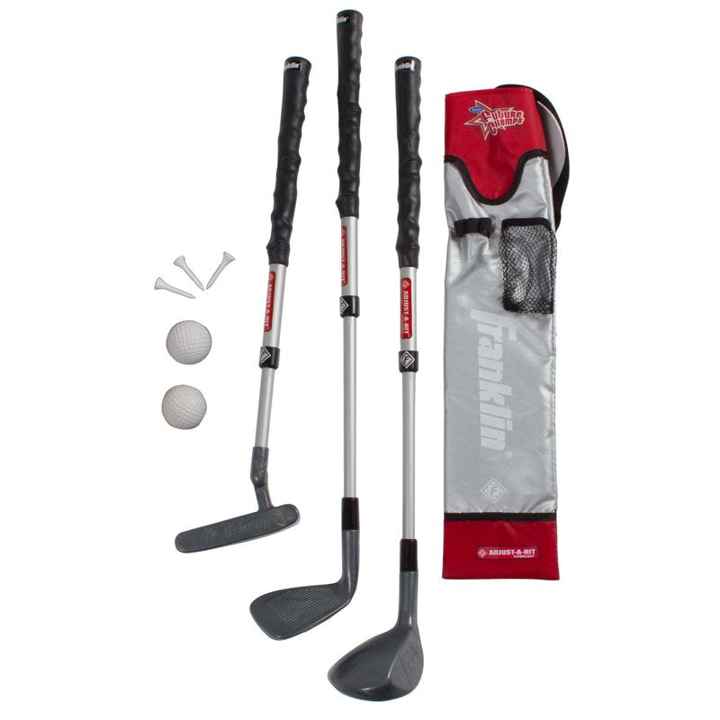 Kids Golf Set with Adjustable Clubs, Bag & Balls - Youth Golf Kit for Beginners
