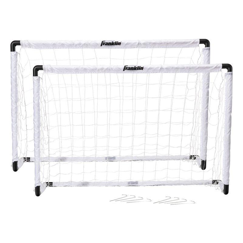 Portable Youth Soccer Goals Set - 54 x 36 in, 2-Pack with Ground Stakes