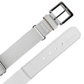 Adult Baseball Belt - Adjustable White Sports Waistband for Softball & T-Ball