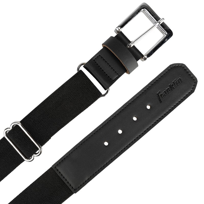 Adult Baseball Belt - Adjustable Black Belt for Softball & Baseball Uniforms